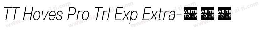 TT Hoves Pro Trl Exp Extra字体转换